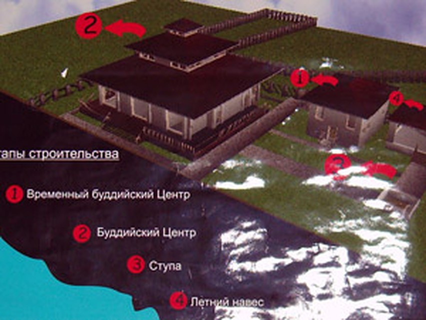 Так выглядит проект буддийского храма.