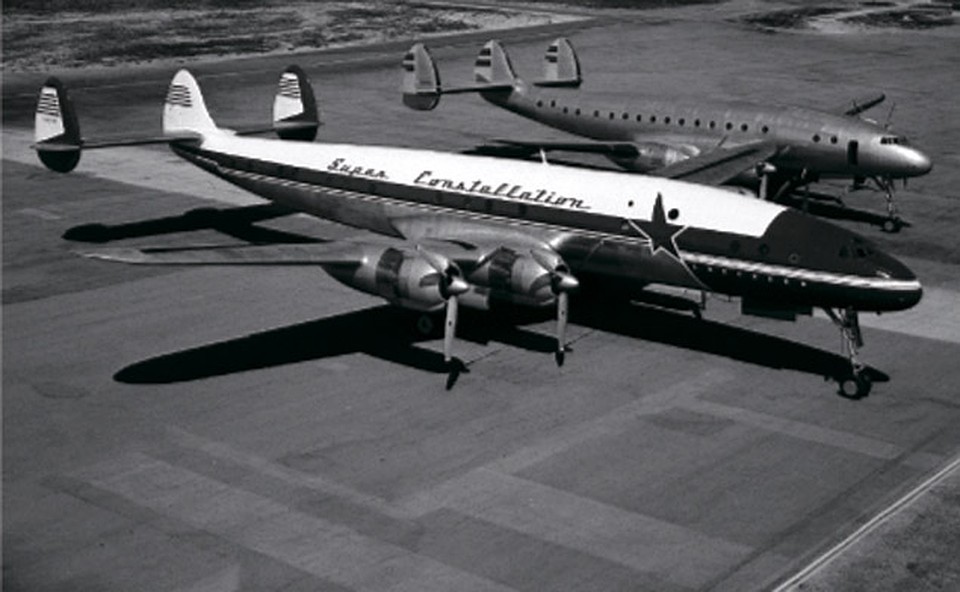 Так выглядел пропавший самолет модели Lockheed Super Constellation.