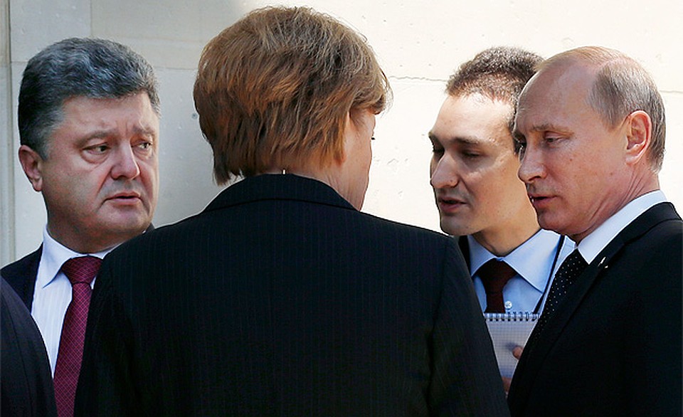 Путин, Меркель и Порошенко обсудили ситуацию на Украине. Фото: REUTERS