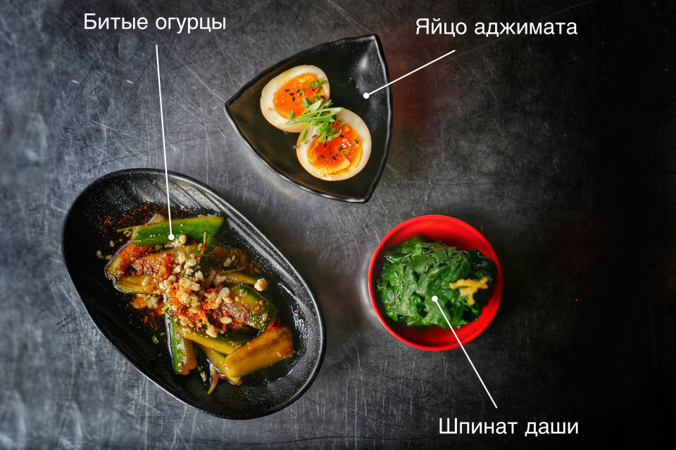 Гедза в Gyoza Bar, гарум в Garum, большой греческий завтрак в The Greeks и навага в Musson