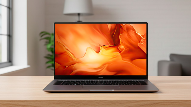 Huawei MateBook D 16. Фото: Ян Ляпин / Нейросеть