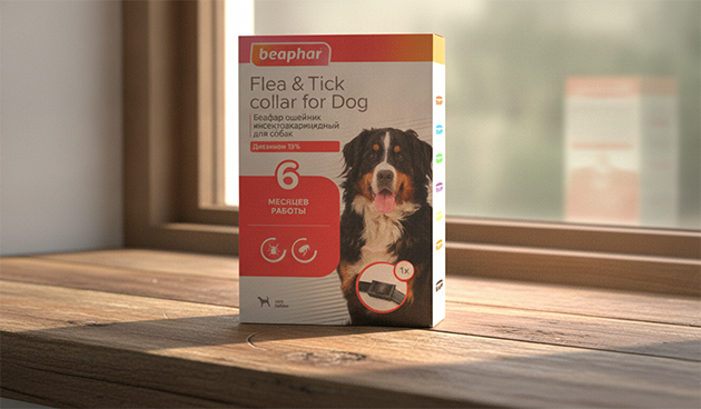 Ошейник для собак крупных пород Flea & Tick collar