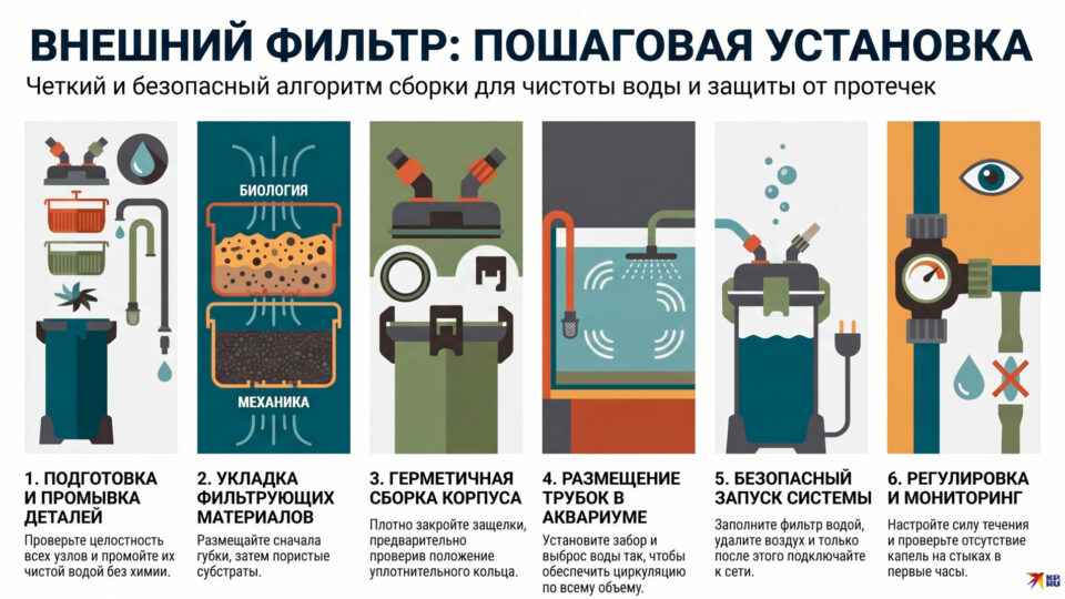Инструкция для внешнего фильтра