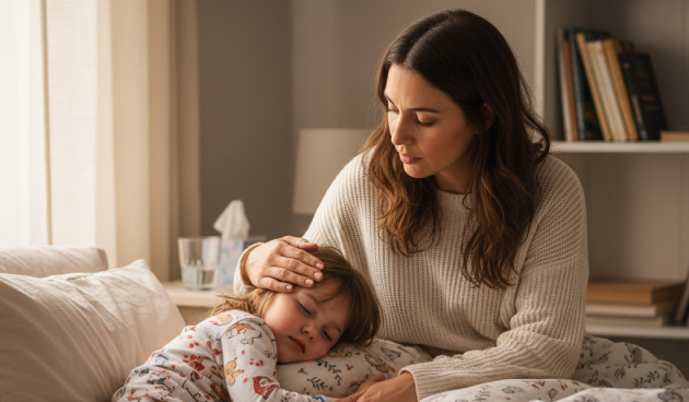 Причины появления рвоты и высокой температуры у ребенка