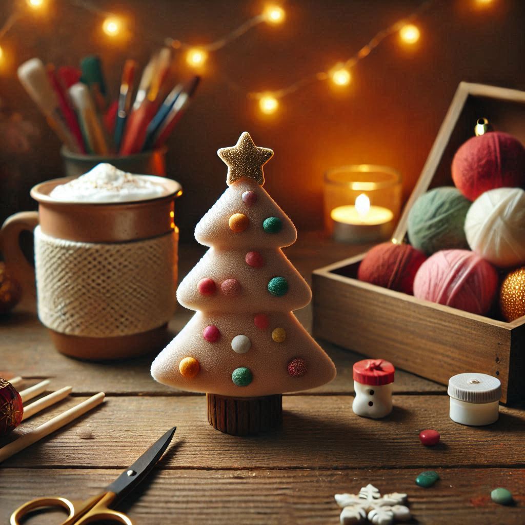 Сквиш в виде елки из поролона