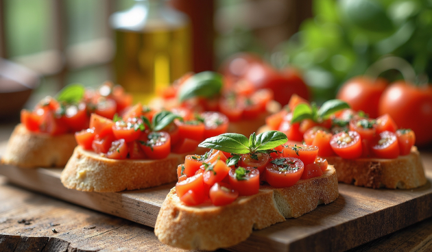 Брускетта с томатами
