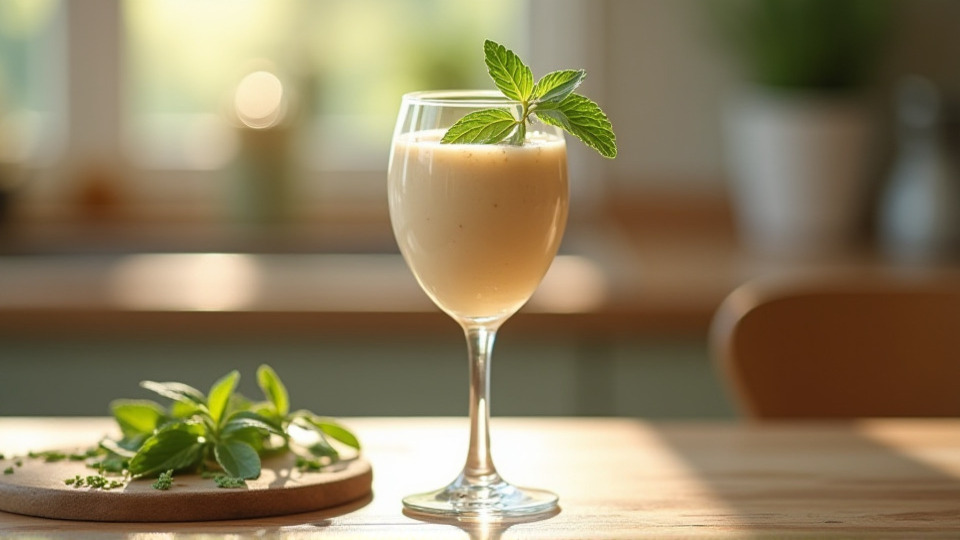 Смузи с кокосовым молоком и отрубями