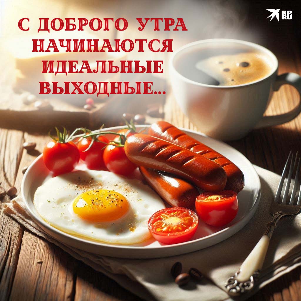 Красивые открытки с пожеланиями доброго, прекрасного утра выходного дня