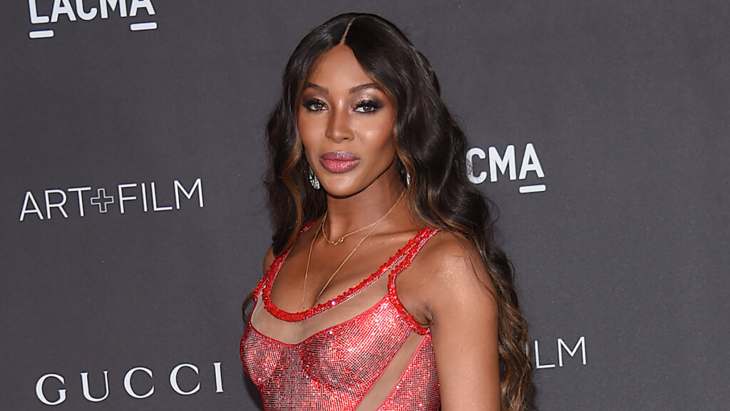 Платье с перьям и еле прикрытая грудь: Наоми Кэмпбелл щеголяет в Каннах в откровенном наряде