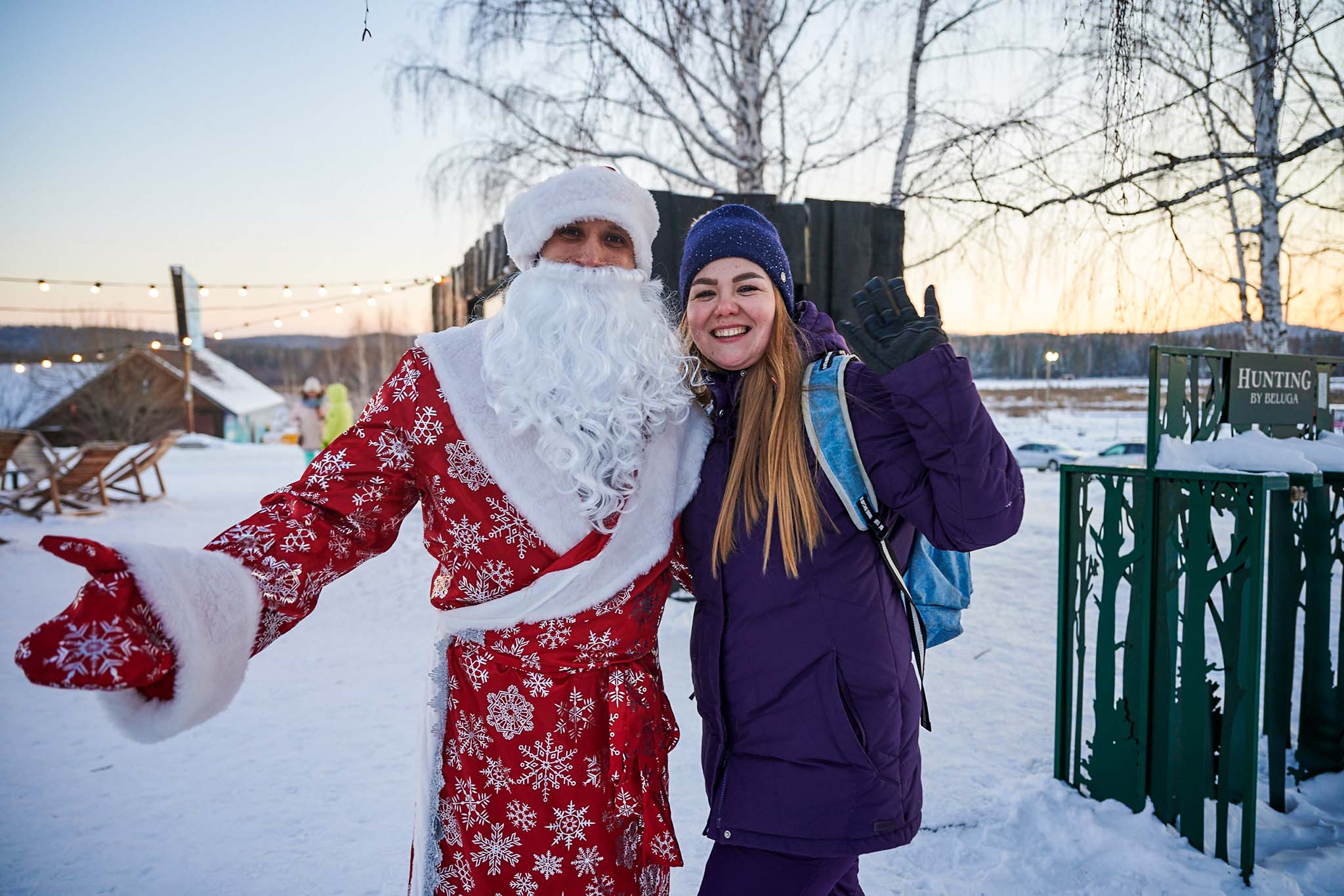 девушка с дедом морозом