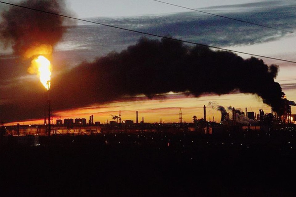 Пламя пожара и столб дыма были видны из многих районов Москвы