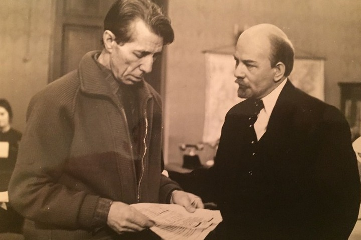 Геннадий Казанский с Юрием Каюровым во время работы над "Углом падения". Архив Татьяны Казанской.