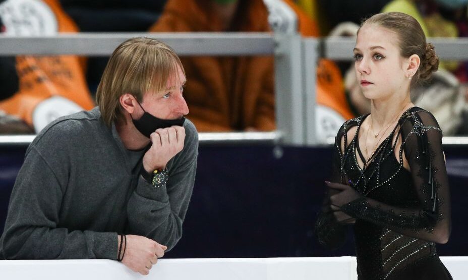 Александра Трусова успела поработать с Евгением Плющенко