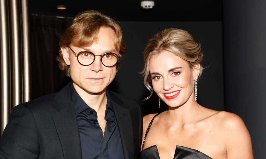 Валерий Карпин с женой Дарьей