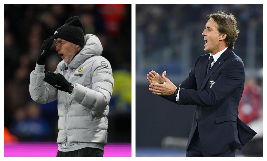 Роберто Манчини и Томас Тухель - лучшие тренеры 2021 года. Фото: Global Look Press