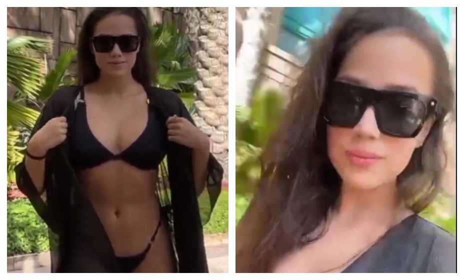 Алина Загитова станцевала на пляже в ОАЭ в откровенном купальнике. Фото: Скриншот