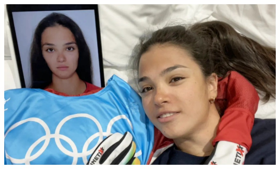 Лыжница Степанова нашла необычный способ успокоить себя перед гонкой. 
Фото: Instagram Вероники Степановой 