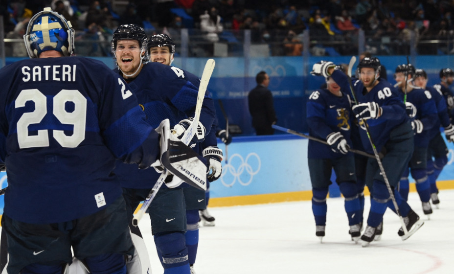 Сборная Финляндии по хоккею - в финале Олимпиады. Фото: Reuters