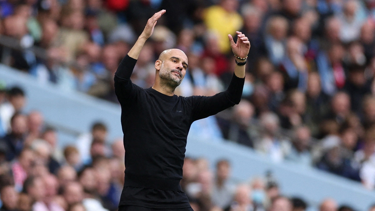 Реакция Пепа Гвардиолы на гол Антони в матче 