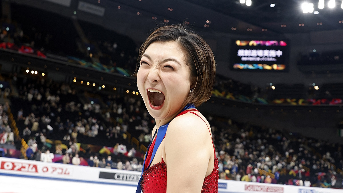 Каори Сакамото выиграла чемпионат мира по фигурному катанию 2023. Фото: REUTERS