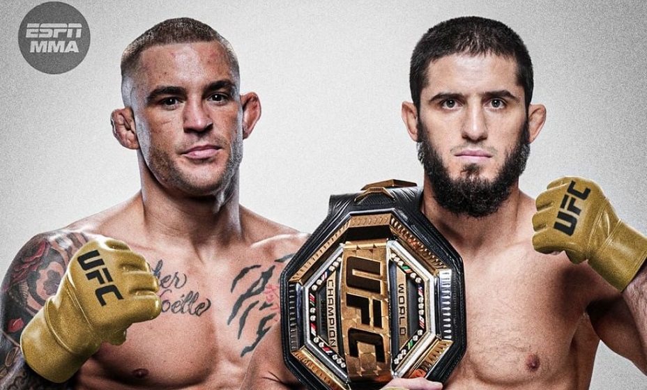 Махачев первым в истории UFC проведет бой в золотых перчатках. Фото: ESPN MMA