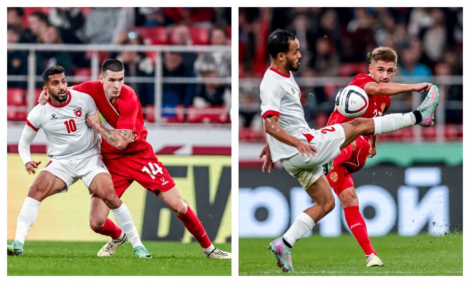 Сборная России не смогла победить Иорданию в товарищеском матче. Фото: коллаж