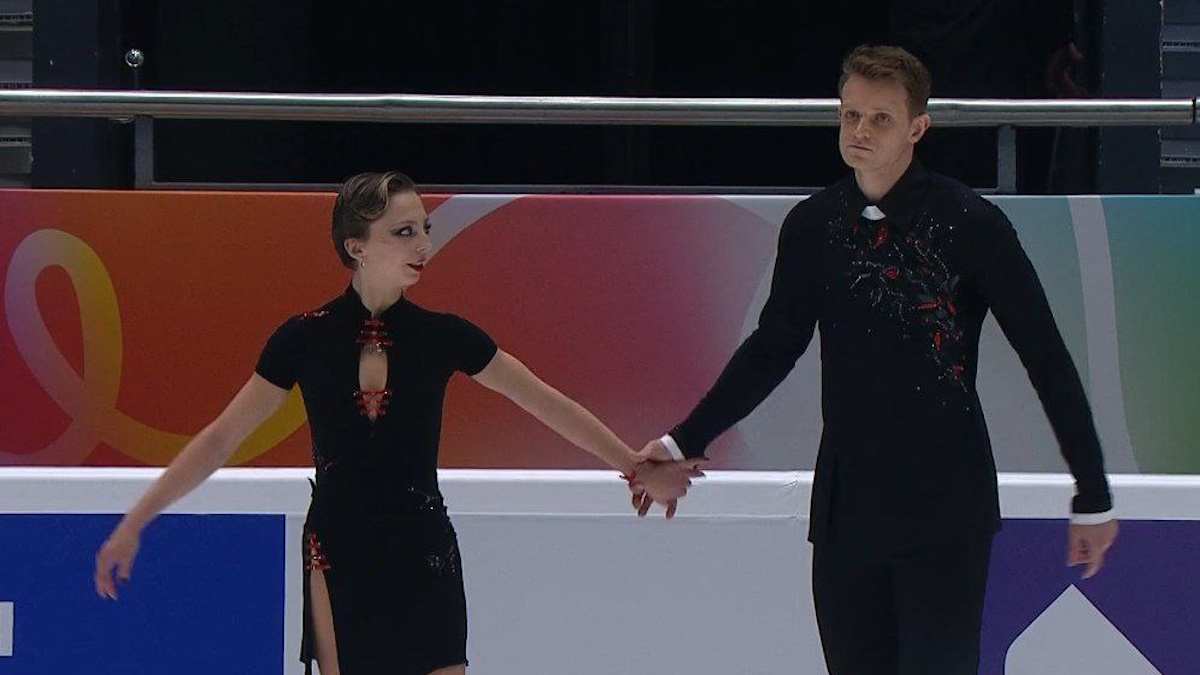 Александра Бойкова и Дмитрий Козловский. Фото: стоп-кадр прямого эфира