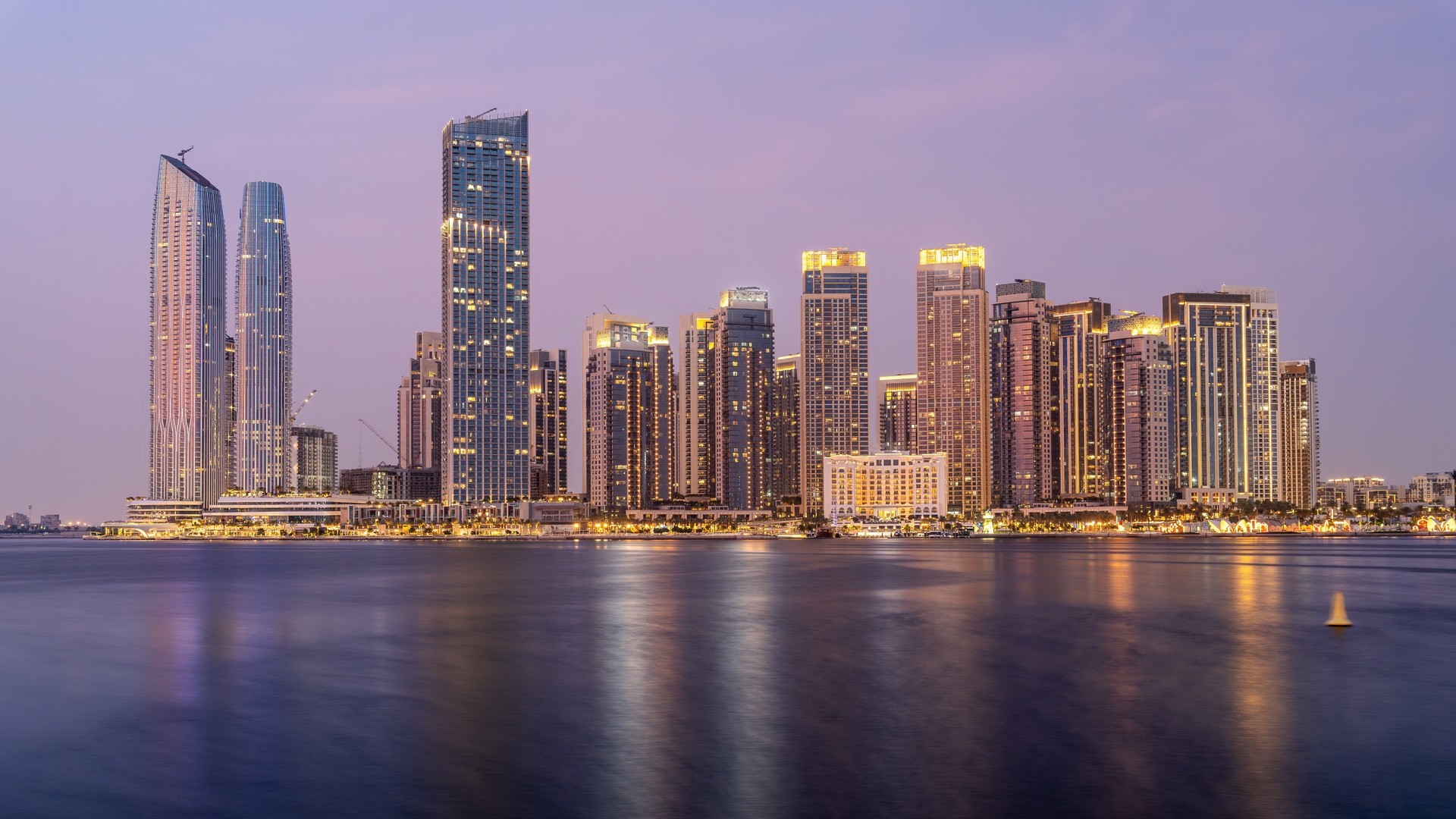 Район Дубай Крик Харбор.