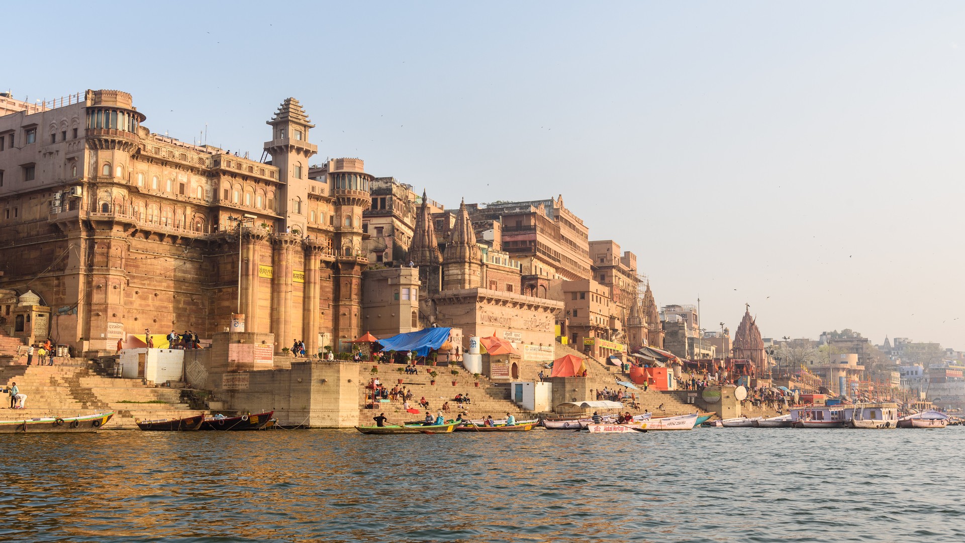 Вид на отель BrijRama Palace, Варанаси.