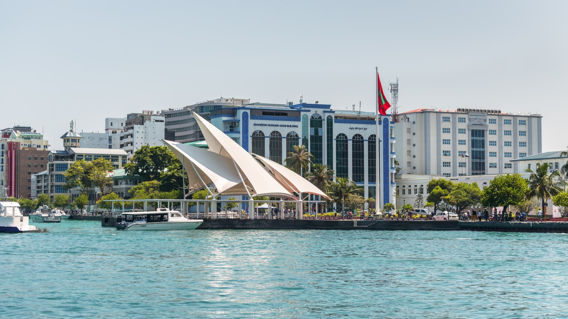 Президентский причал на острове Мале.