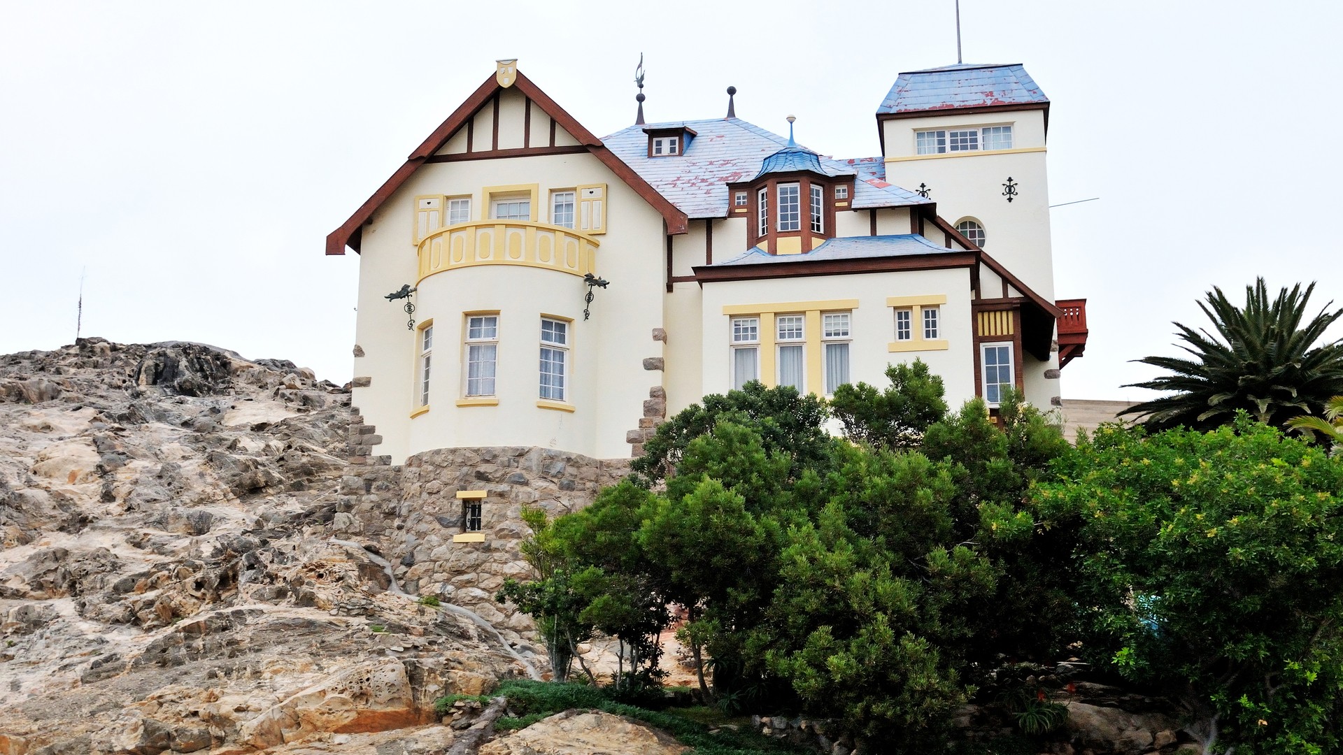 Дом Герке в приморском городе Людериц, Намибия.